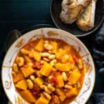 A bowl of butternut squash stew