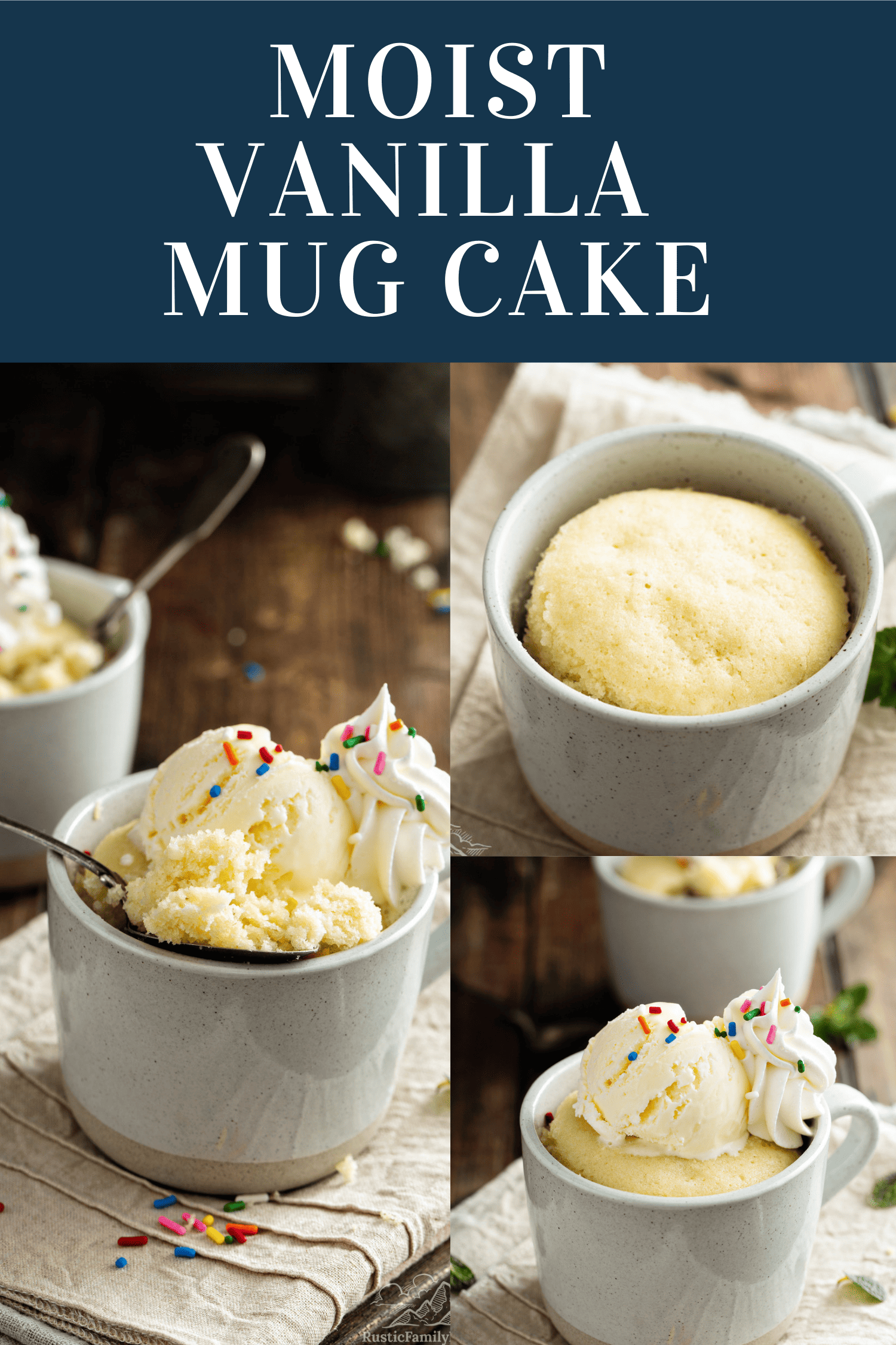 Easy Vanilla Mug Cake Recipe | Rustic Family Recipes