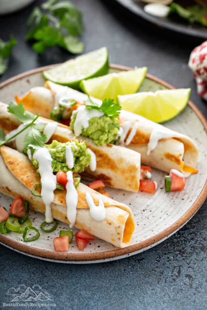 Crispy Black Bean Flautas Rustic Family Recipes