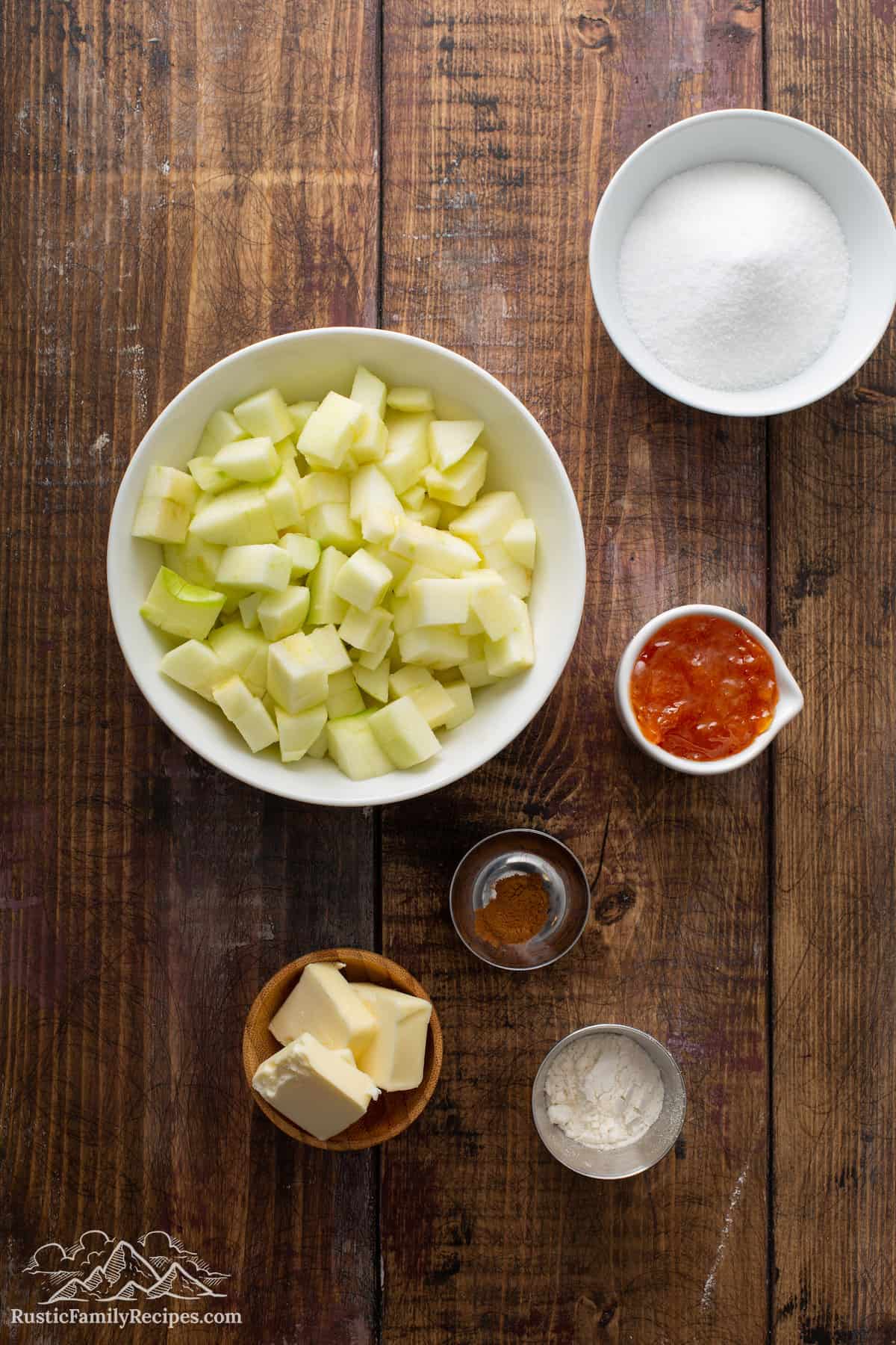 Pumpkin Apple Apricot Bread filling ingredients