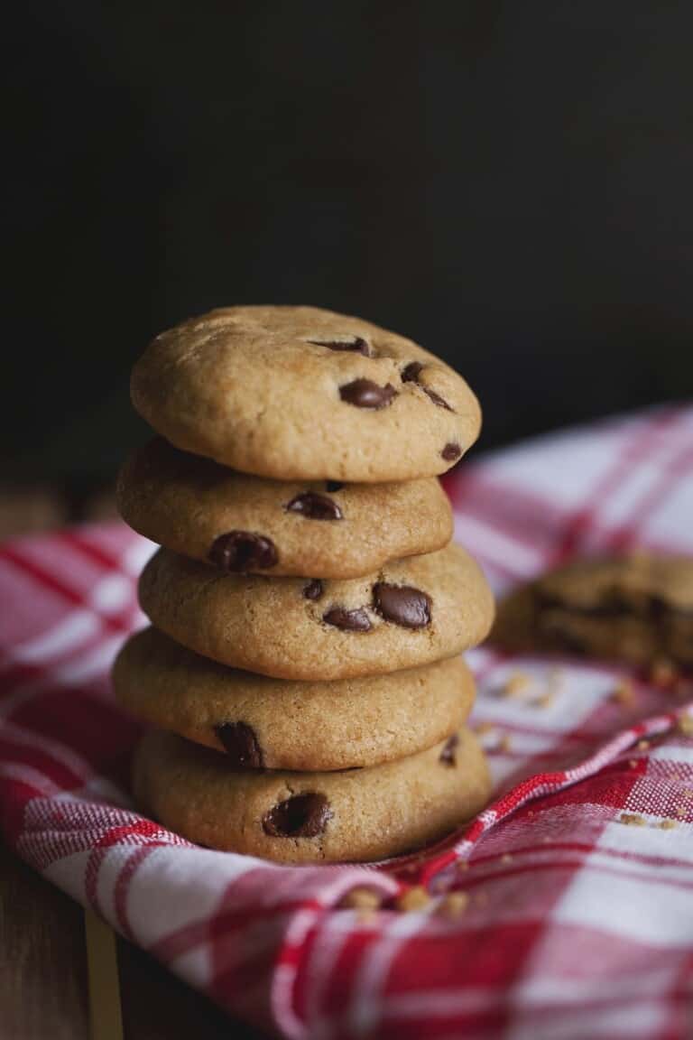 Stack of 5 cafe latte cookies