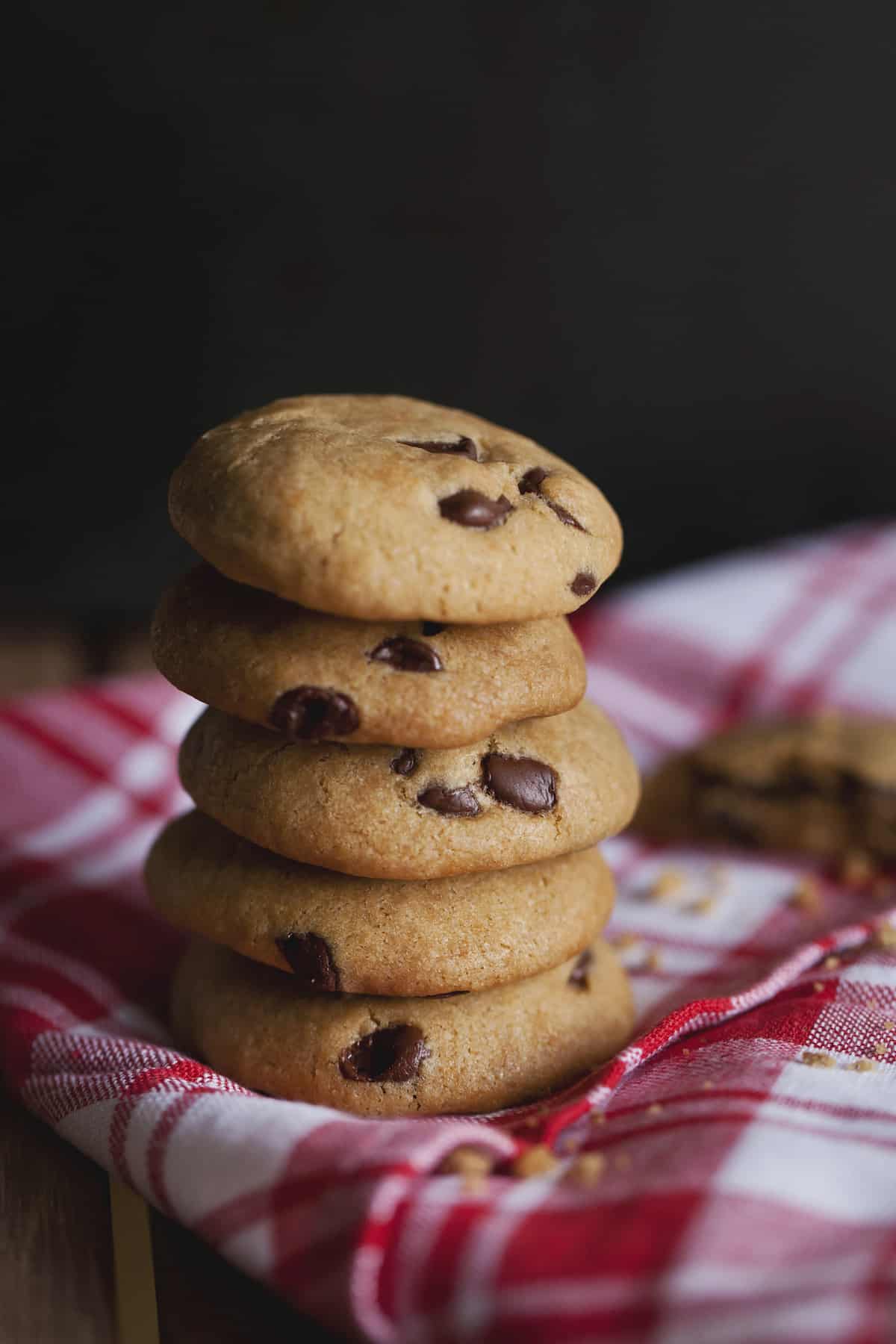Stack of 5 cafe latte cookies