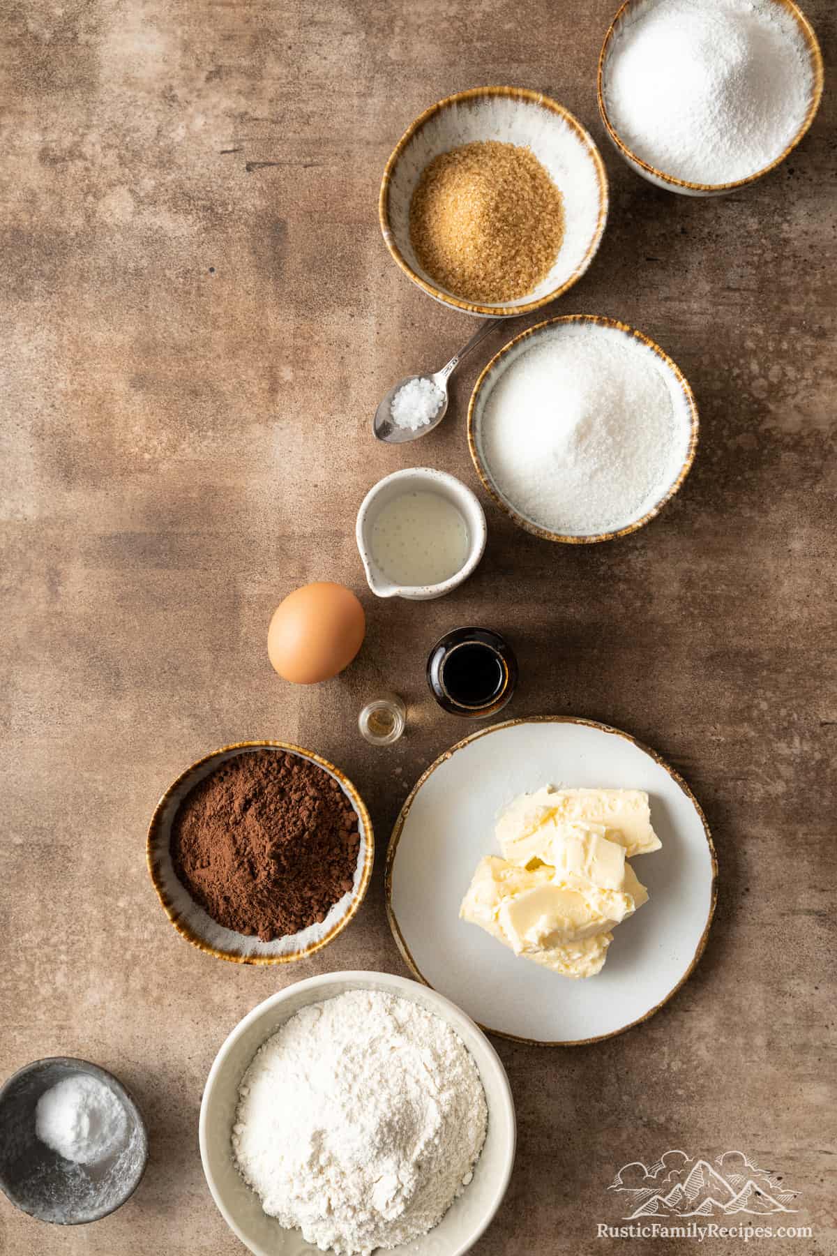 The ingredients for Oreo whoopie pies.