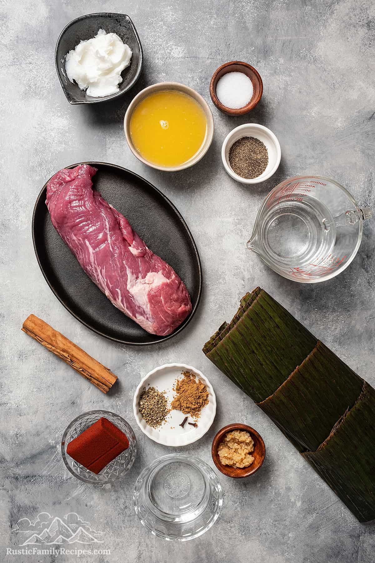 Ingredients for yucatan pork. 