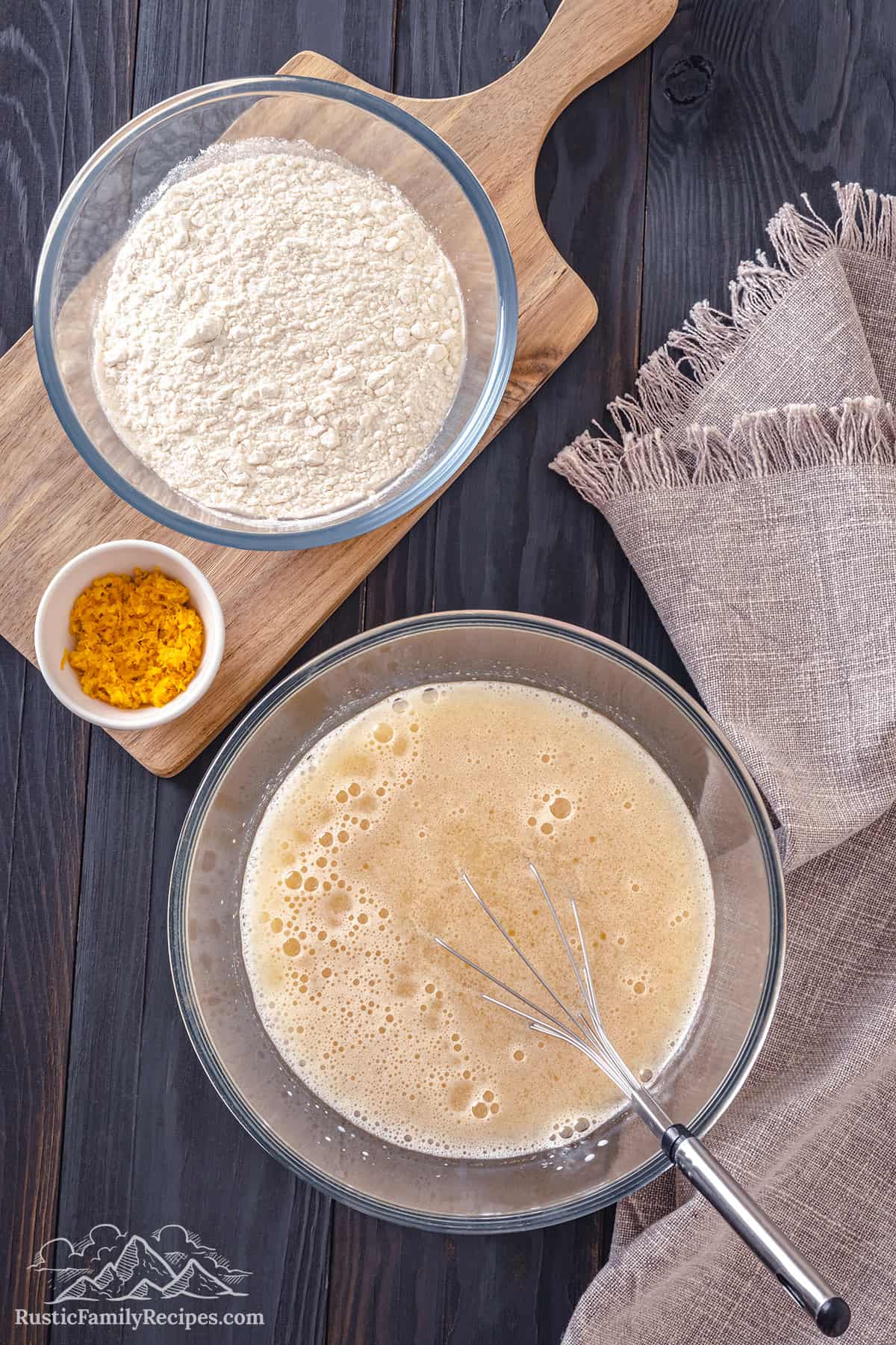 Ingredients for the Mexican muffins.