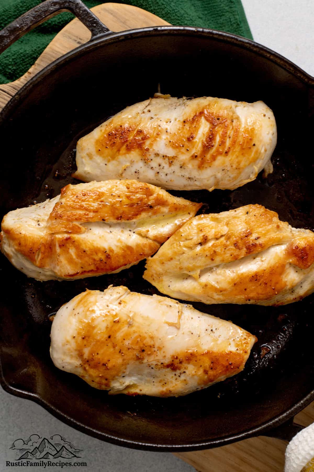 Chicken prepping for Chicken Sorrentino recipe.