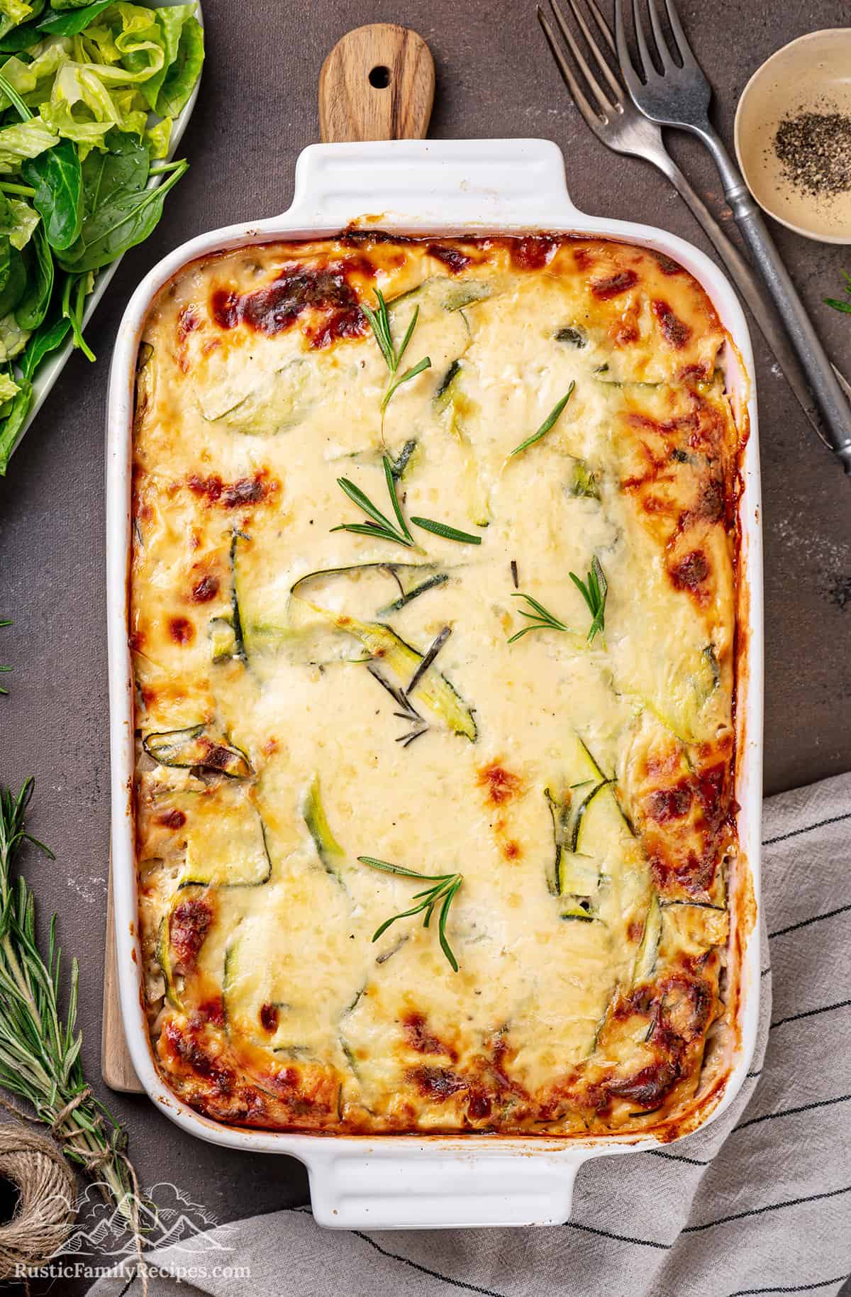 Easy White Chicken Lasagna Recipe | Rustic Family Recipes