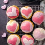 Valentines Conchas on a cooling rack