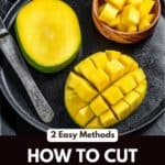 Ripe mango cut into cubes