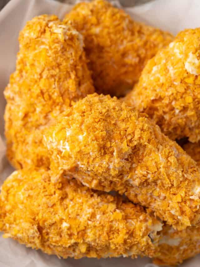 A basket with Fried Chicken Ice Cream