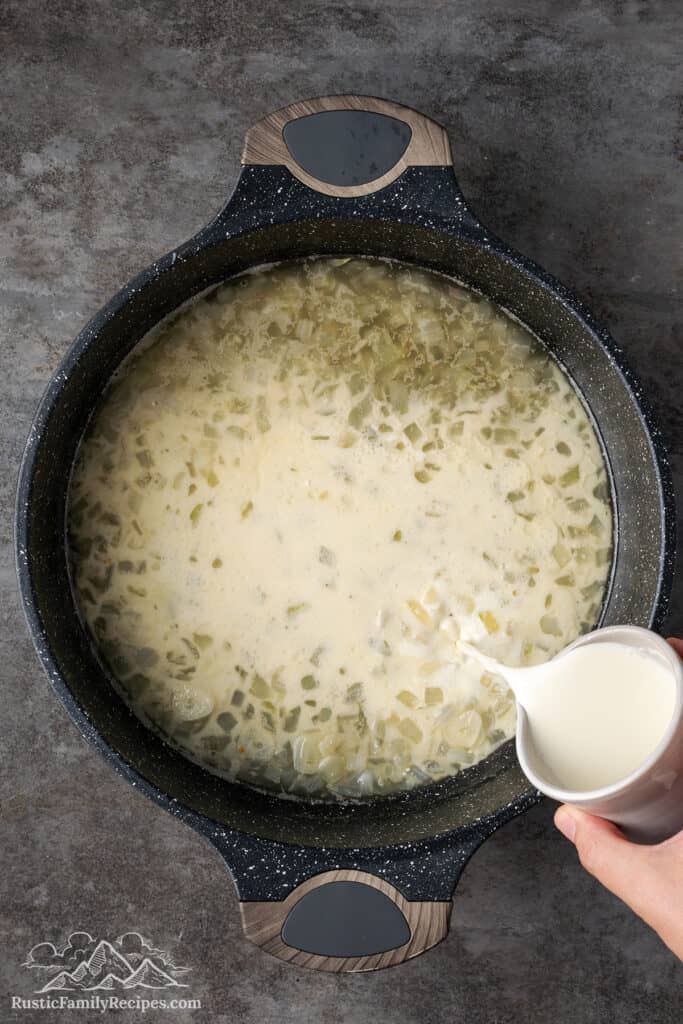 Adding heavy cream
